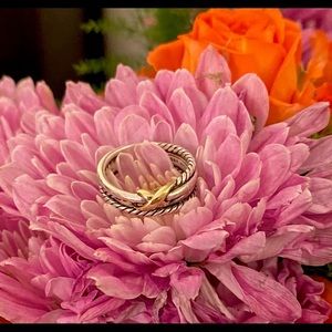 David Yurman X Crossover Ring with 18K
